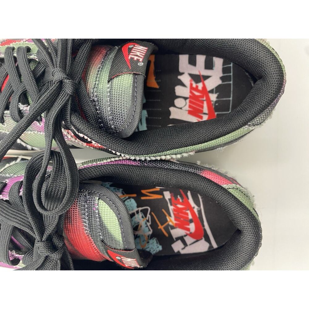 Nike Dunk Low “Graffiti” Black/Summit White-Red Orbit-Black DM0108-002 Size 9 - Picture 3 of 11